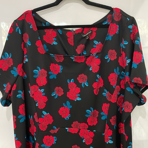 Lane Bryant Rockabilly Dress Black Red Floral
Rose Roses Plus Size 28 Fit Flare - Picture 4 of 12